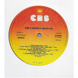 Simon & Garfunkel Simon And Garfunkel's Greatest Hits Vinyl LP USED