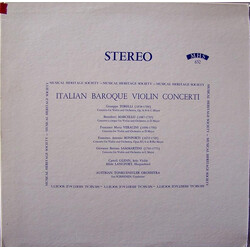 Carroll Glenn / Hilde Langfort / Lee Schaenen / Tonkünstler Orchestra Italian Baroque Violin Concerti Vinyl LP USED