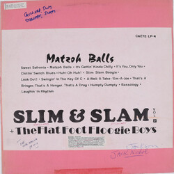 Slim & Slam Matzoh Balls Vinyl LP USED