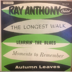 Ray Anthony The Longest Walk / Learnin' The Blues / Moments to Remember / Autumn Leaves USED VINYL 7INCH 45 RPM EP