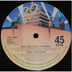 Gene Chandler Does She Have A Friend? Vinyl 12" USED