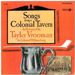 Tayler Vrooman Songs From A Colonial Tavern Vinyl LP USED