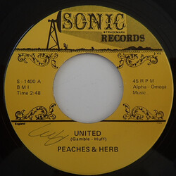 Peaches & Herb / Carol Hughes (3) United / Let's Get Together Again USED VINYL 7INCH 45 RPM SINGLE