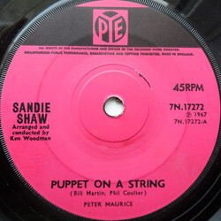 Sandie Shaw Puppet On A String USED VINYL 7INCH 45 RPM SINGLE