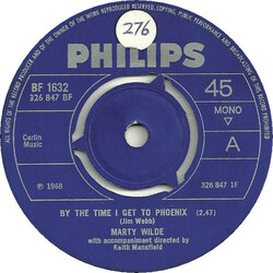 Marty Wilde By The Time I Get To Phoenix USED VINYL 7"