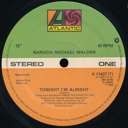Narada Michael Walden Tonight I'm Alright USED VINYL 12INCH 45 RPM SINGLE