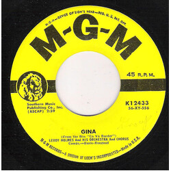 LeRoy Holmes Orchestra And Chorus Gina / The Clown On The Eiffel Tower Vinyl 7" USED