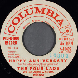 The Four Lads Happy Anniversary Vinyl 7" USED