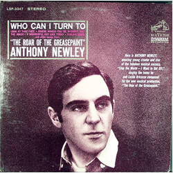 Anthony Newley Who Can I Turn To (When Nobody Needs Me) And Other Songs From "The Roar Of Greasepaint" Vinyl LP USED