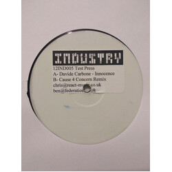 Davide Carbone Innocence USED VINYL 12INCH 45 RPM TEST PRESSING WHITE LABEL