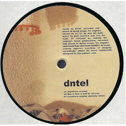 Dntel Anywhere Anyone USED VINYL 12INCH 33 S RPM EP