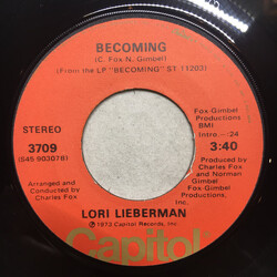 Lori Lieberman Becoming / A House Full Of Women USED VINYL 7INCH 45 RPM STEREO
