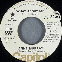 Anne Murray What About Me USED VINYL 7INCH 45 RPM PROMO STEREO MONO