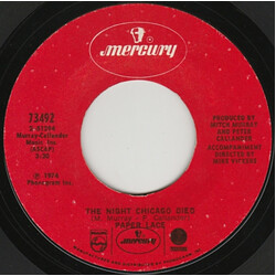 Paper Lace The Night Chicago Died / Can You Get It When You Want It USED VINYL 7INCH 45 RPM SINGLE
