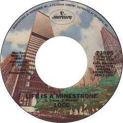 10CC Life Is A Minestrone Vinyl 7" USED