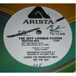 The Jeff Lorber Fusion Monster Man USED VINYL 12INCH 33 S RPM PROMO