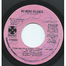 The Mission (4) No More Silence USED VINYL 7INCH PROMO