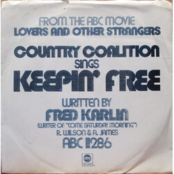 Country Coalition Keepin' Free USED VINYL 7INCH 45 RPM PROMO STEREO MONO