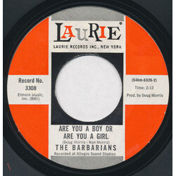 The Barbarians Are You A Boy Or Are You A Girl USED VINYL 7INCH 45 RPM SINGLE STYRENE