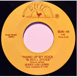 Jerry Lee Lewis Hang Up My Rock 'N Roll Shoes USED VINYL 7INCH 45 RPM SINGLE REISSUE