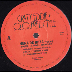 Crazy Eddie / Q.Q. Freestyle Nena De Ibiza USED VINYL 12INCH 45 RPM STEREO
