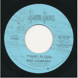 Bad Company (3) Young Blood USED VINYL 7INCH 45 RPM SINGLE PROMO STEREO MONO
