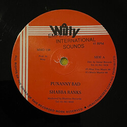 Shabba Ranks Punanny Bad USED VINYL 12INCH 45 RPM MAXI-SINGLE