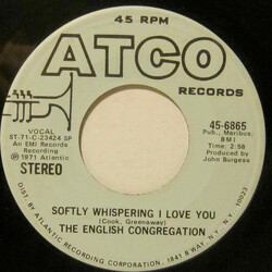 Congregation (2) Softly Whispering I Love You USED VINYL 7INCH 45 RPM SINGLE PROMO STEREO MONO