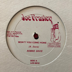 Ronnie Davis Won't You Come Home Vinyl 12" USED