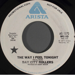 Bay City Rollers The Way I Feel Tonight USED VINYL 7INCH 45 RPM PROMO STEREO MONO