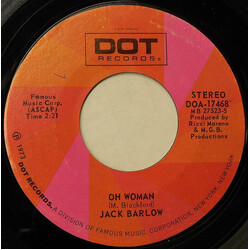Jack Barlow Oh Woman / Wake Up Anna USED VINYL 7INCH 45 RPM