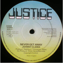 Johnny Clarke Come Let Us Make It Up / Never Get Away USED VINYL 12INCH 45 RPM