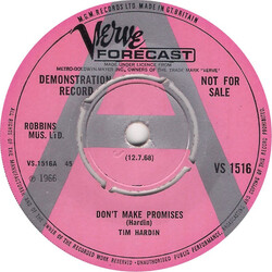 Tim Hardin Don't Make Promises USED VINYL 7INCH 45 RPM SINGLE PROMO