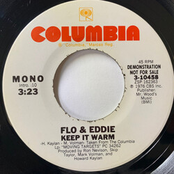 Flo & Eddie Keep It Warm USED VINYL 7INCH 45 RPM PROMO STEREO MONO