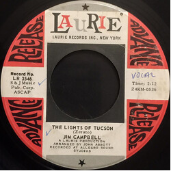 Jim Campbell (7) The Lights Of Tucson USED VINYL 7INCH 45 RPM SINGLE PROMO