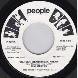 Kim Weston Danger, Heartbreak Ahead / I'll Be Thinkin' Vinyl 7" USED