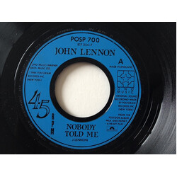 John Lennon Nobody Told Me USED VINYL 7INCH 45 RPM SINGLE JUKEBOX