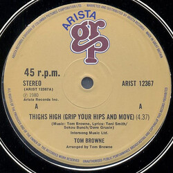 Tom Browne Thighs High (Grip Your Hips And Move) / Dreams Of Lovin' You VINYL 12" USED