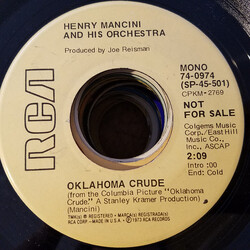 Henry Mancini And His Orchestra Oklahoma Crude USED VINYL 7INCH 45 RPM PROMO STEREO MONO