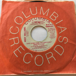 Andy Williams Love Theme From "The Godfather" (Speak Softly Love) USED VINYL 7INCH 45 RPM SINGLE PROMO