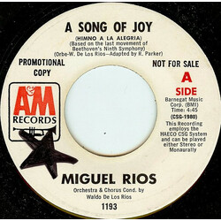 Miguel Ríos A Song Of Joy USED VINYL 7INCH 45 RPM PROMO