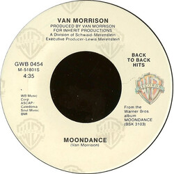 Van Morrison Moondance / Domino USED VINYL 7INCH 45 RPM SINGLE REISSUE
