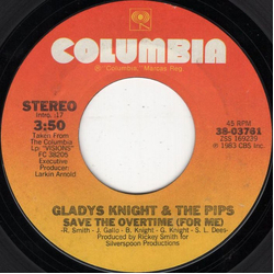 Gladys Knight And The Pips Save The Overtime (For Me) Vinyl 7" USED