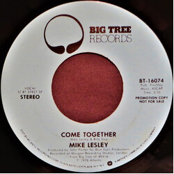 Mike Lesley Come Together USED VINYL 7INCH 45 RPM PROMO STEREO MONO