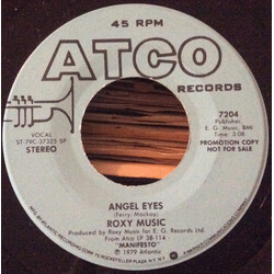 Roxy Music Angel Eyes USED VINYL 7INCH 45 RPM PROMO STEREO MONO