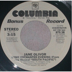 Jane Olivor Some Enchanted Evening USED VINYL 7INCH 45 RPM SINGLE SIDED PROMO