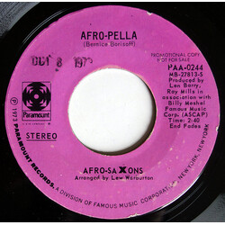 Afro-Saxons Afro-Pella USED VINYL 7INCH 45 RPM SINGLE PROMO