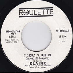 Elaine (5) It Should 'A Been Me / There's Danger Ahead USED VINYL 7INCH 45 RPM SINGLE PROMO