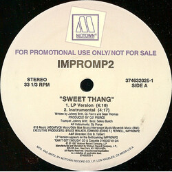 Impromp2 Sweet Thang / Angel USED VINYL 12INCH 33 S RPM PROMO STEREO