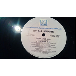 By All Means Love Lies Vinyl 12" USED